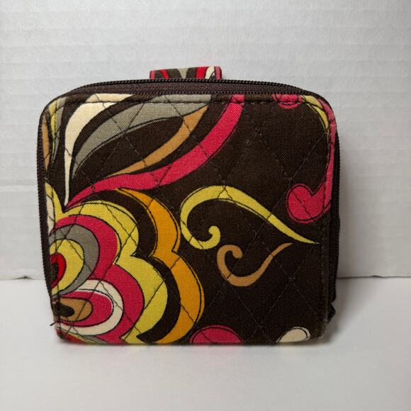 Vera Bradley Puccini Floral Print Small Fold Wallet - Picture 5 of 5